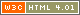 Valid HTML 4.01 Transitional